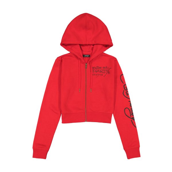 Panther Dagger Cropped Hoodie