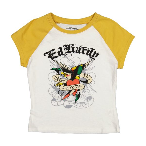 True Eagle Raglan Cap Sleeve Tee