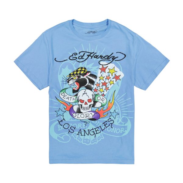 Skull Panther Throwback Graphic Tee